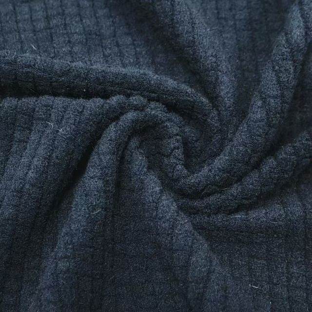 300GSM Modacrylic Viscose Spandex Flame Retardant Striped Checker Fleece Fabric