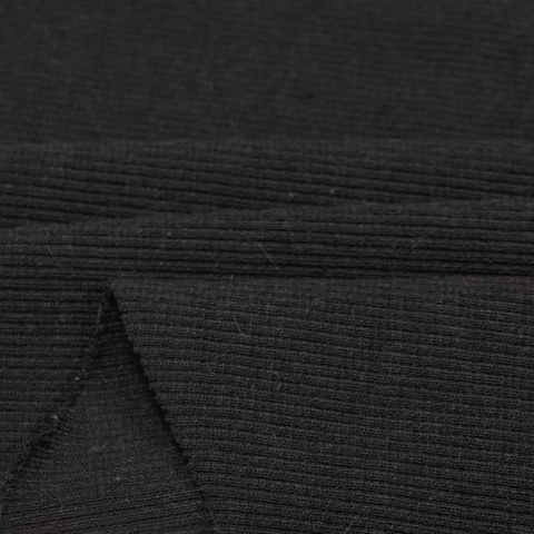 430GSM Cotton Spandex Blended Flame Retardant Ribbed Knitted Fabric