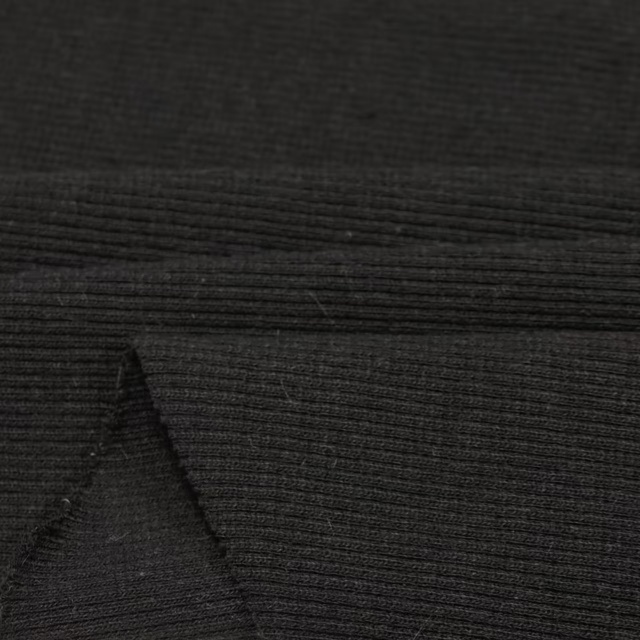430GSM Cotton Spandex Blended Flame Retardant Ribbed Knitted Fabric