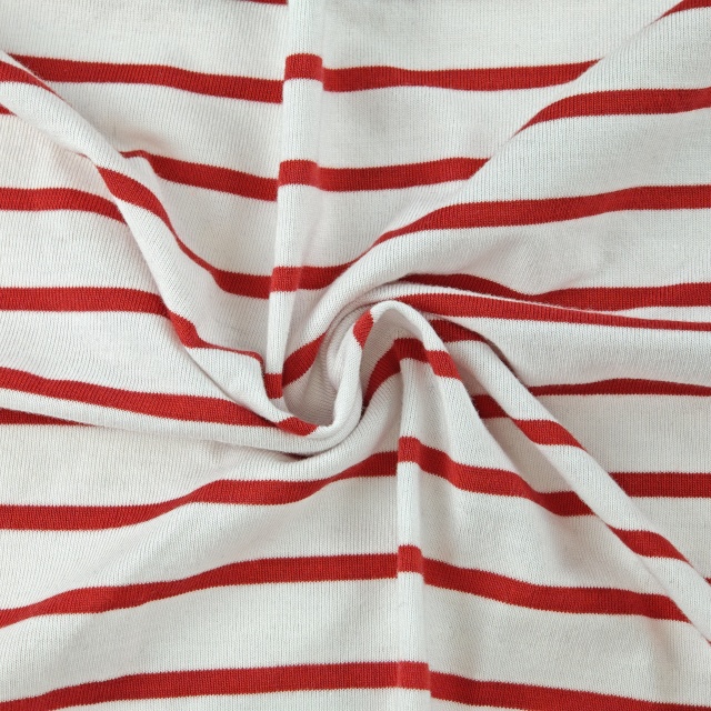 220GSM Modacrylic Cotton Blended Flame Retardant Stripes Interlock Fabric